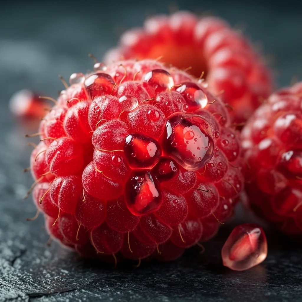 Detalle biológico de frutos rojos