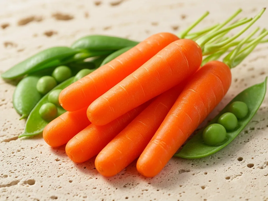 Vegetales crujientes para masticación