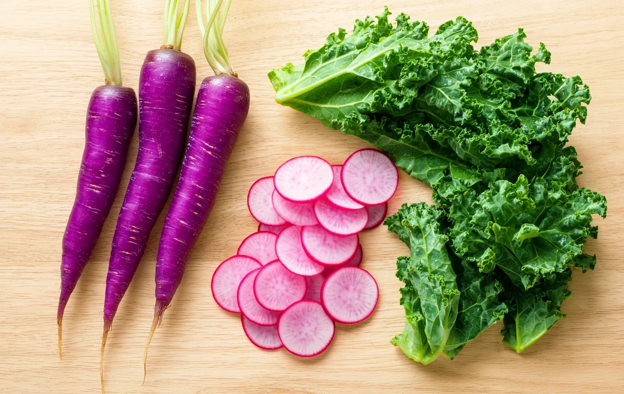 Variedad de vegetales coloridos