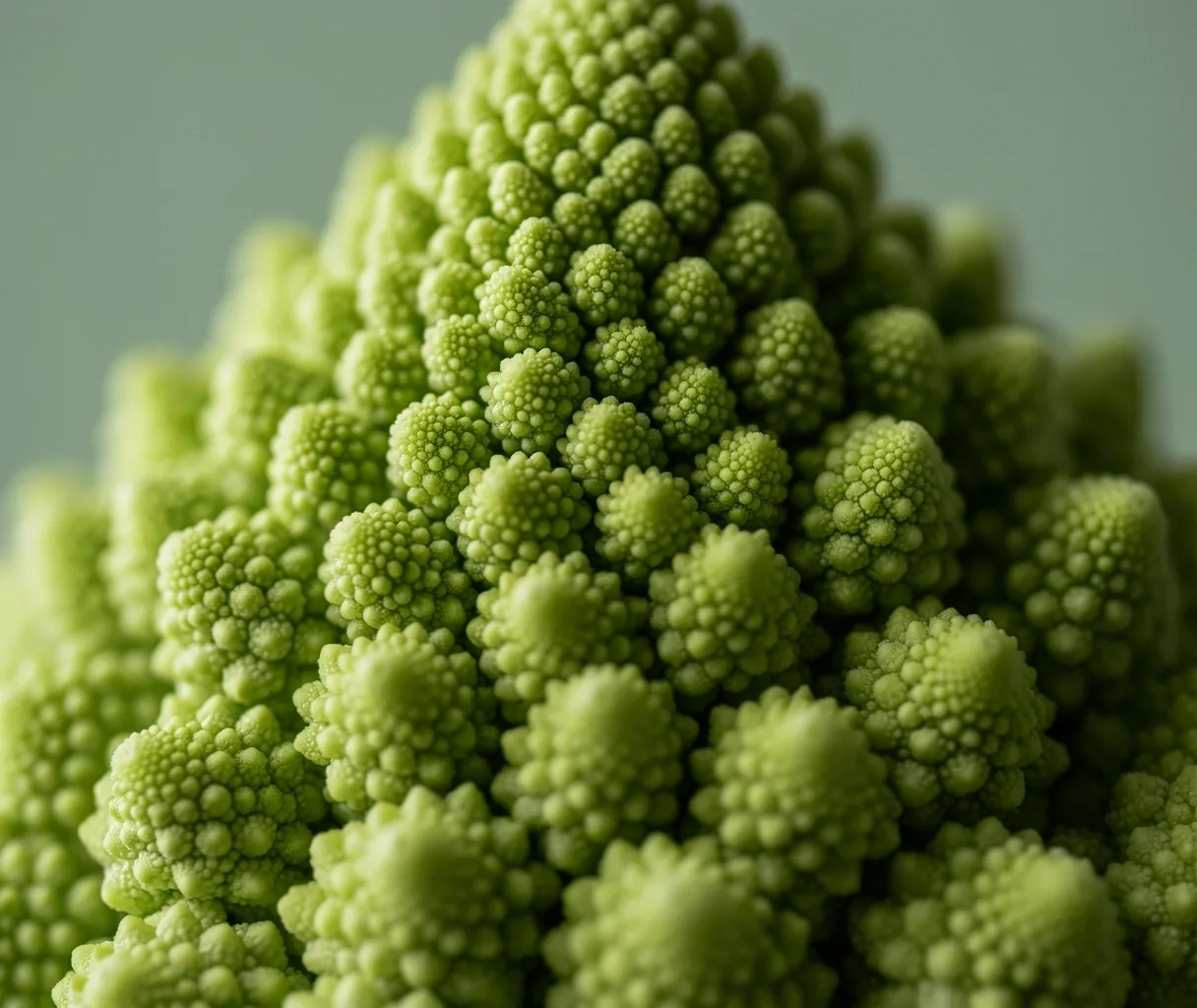 Geometría orgánica de vegetales verdes